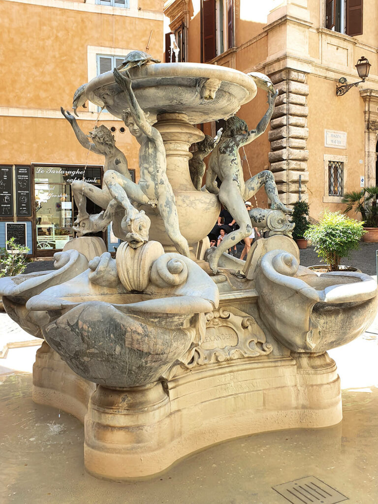 Rím Korytnačia fontána celiakia