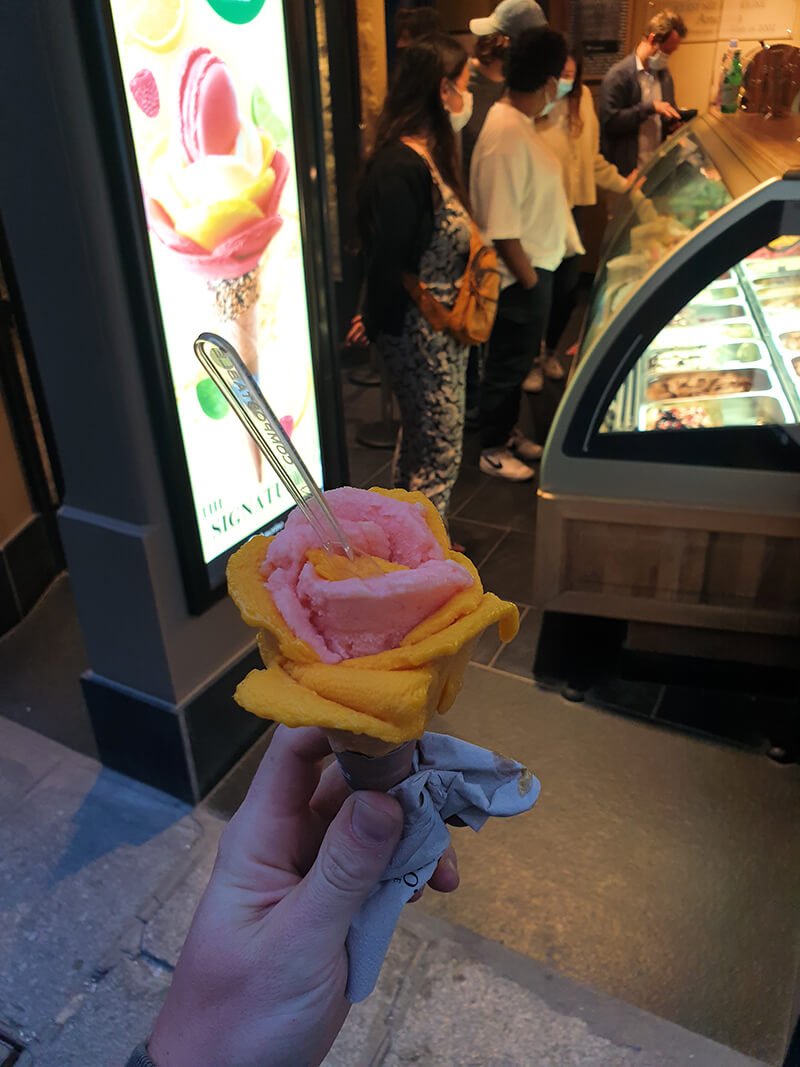 Miláno bezlepková zmrzlina Amorino