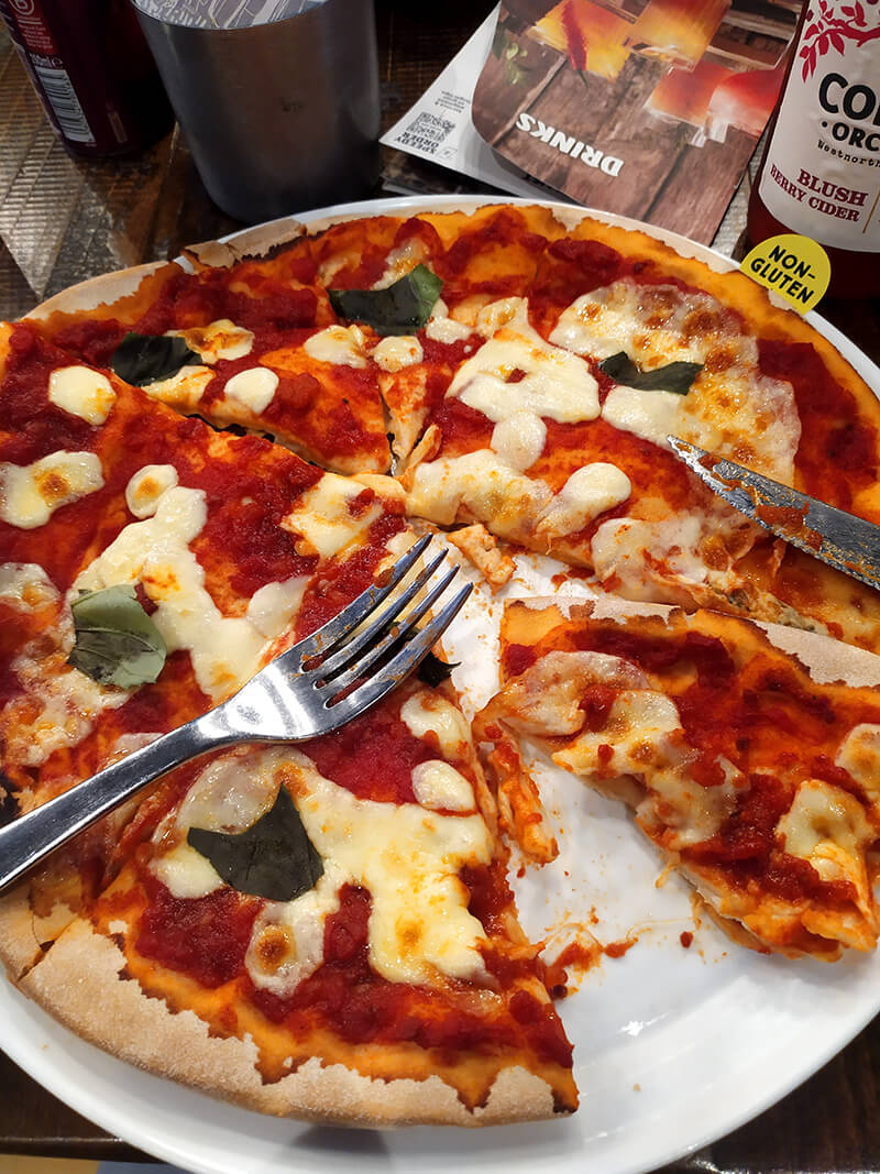 Bezlepková reštaurácia Edinburg Zizzi pizza