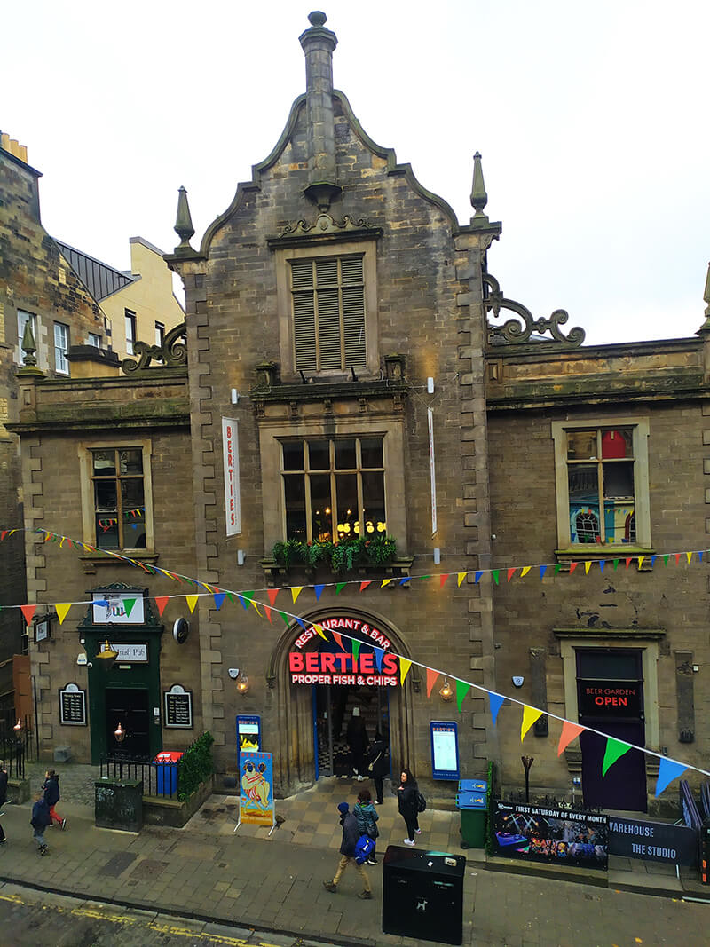 gluten free fish and chips Edinburgh Berties