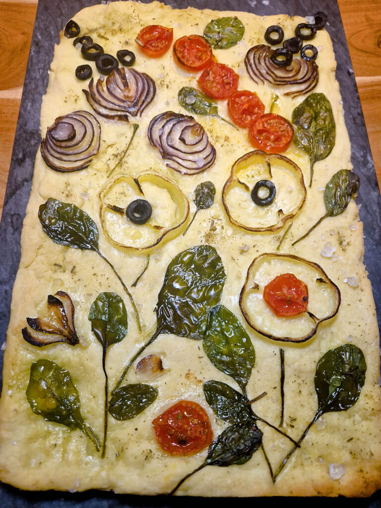 bezlepková focaccia