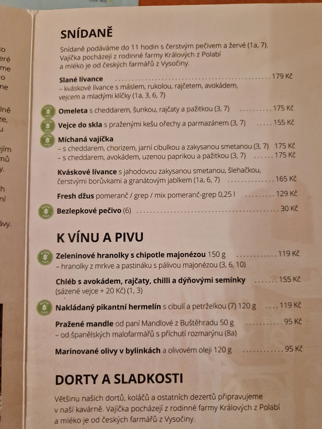 bezlepkové raňajky v Prahe